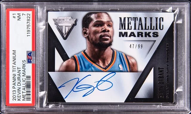 2013-14 Panini Kevin Durant Titanium Metallic Marks #1 card image