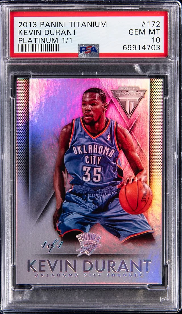 2013-14 Panini Kevin Durant Titanium Platinum #172 card image