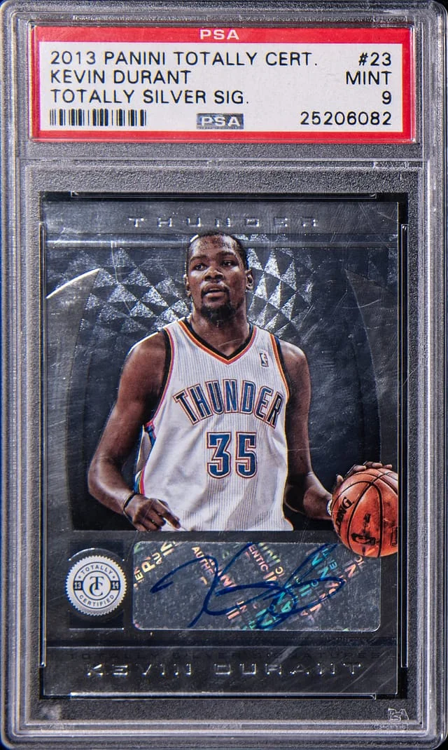 2013-14 Panini Kevin Durant Totally Certified Totally Silver Signature #23 card image