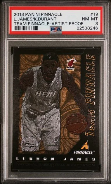 2013-14 Panini Kevin Durant/LeBron James Pinnacle Team Pinnacle Artist Proof #19 card image