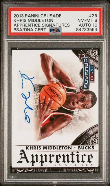 2013-14 Panini Khris Middleton Crusade Apprentice Signatures #26 card image