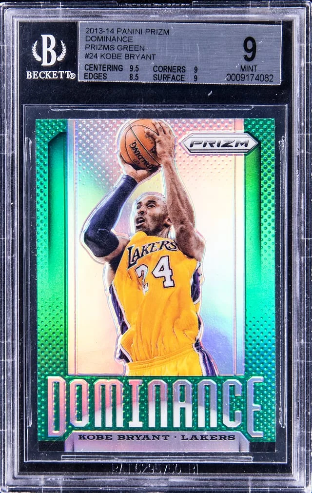 2013-14 Panini Kobe Bryant Dominance Prizm Green #24 card image