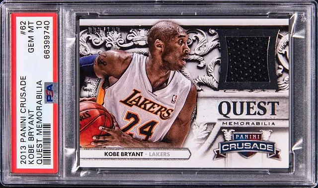 2013-14 Panini Kobe Bryant Crusade Quest Memorabilia #62 card image