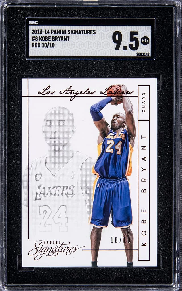 2013-14 Panini Kobe Bryant Signatures Red #8 card image