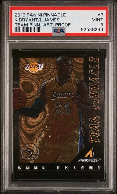 2013-14 Panini Kobe Bryant/Lebron James Pinnacle Team Pinnacle #3 card image