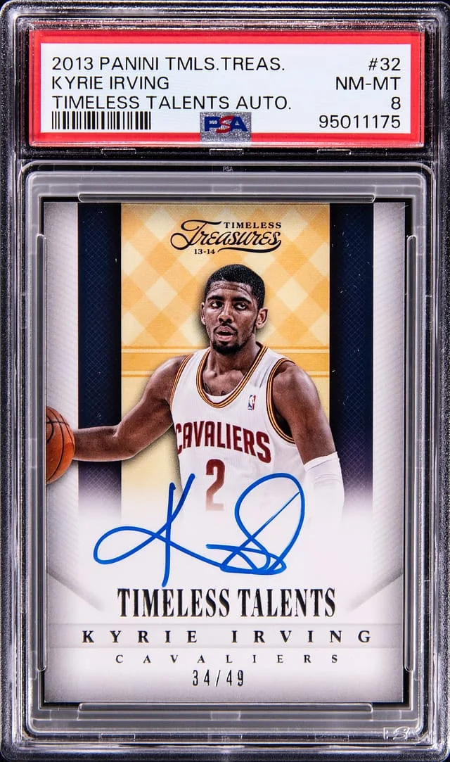 2013-14 Panini Kyrie Irving Timeless Treasure Timeless Talents Autograph #32 card image