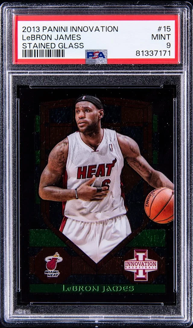 2013-14 Panini LeBron James Innovation Stained Glass #15 card image