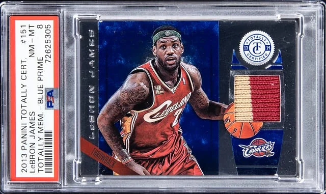 2013-14 Panini LeBron James Totally Certified Totally Memorabilia Blue Prime #151 card image
