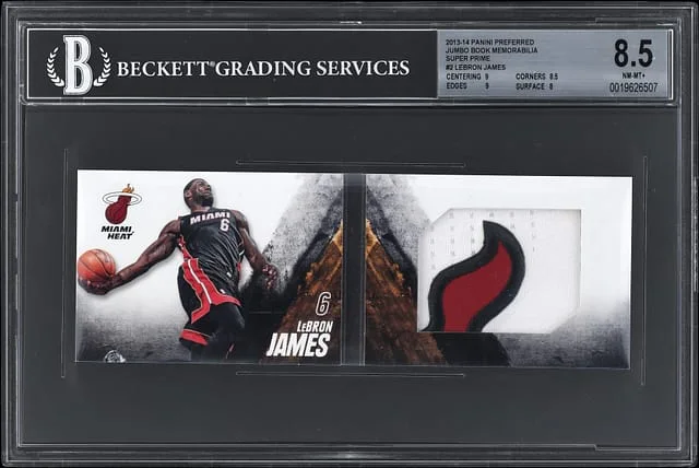 2013-14 Panini LeBron James Preferred Jumbo Book Memorabilia Super Prime #2 card image