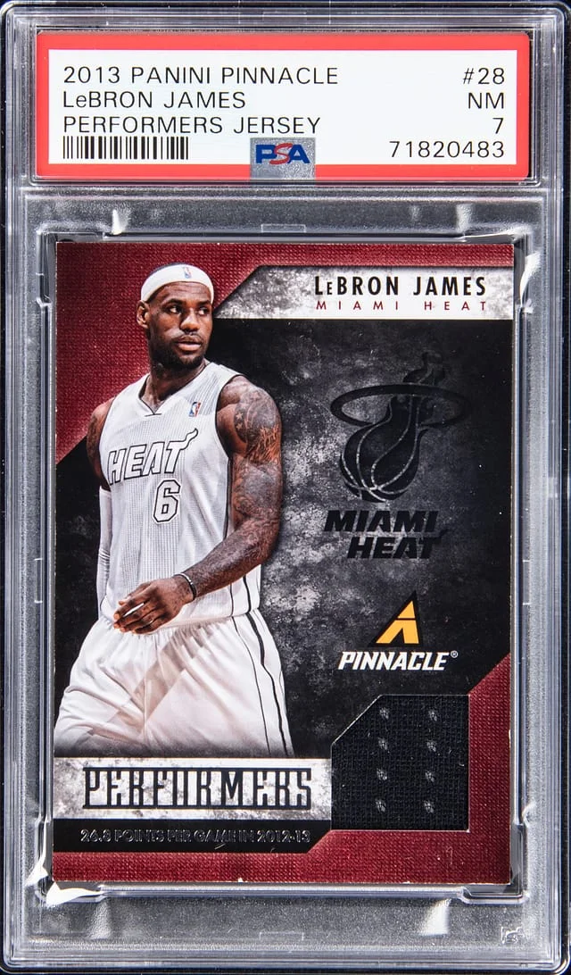 2013-14 Panini LeBron James Pinnacle Performers Jersey #28 card image