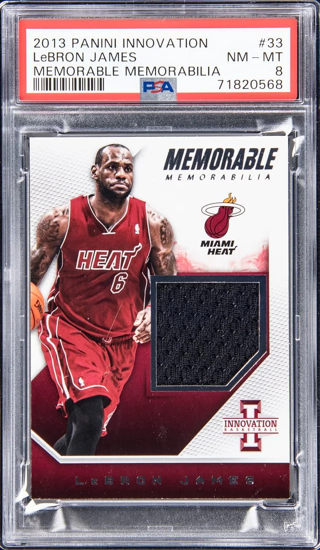 2013-14 Panini LeBron James Innovation Memorable Memorabilia #33 card image
