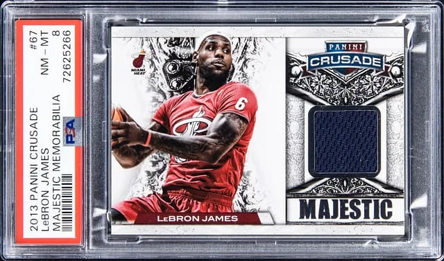 2013-14 Panini LeBron James Crusade Majestic Memorabilia #67 card image