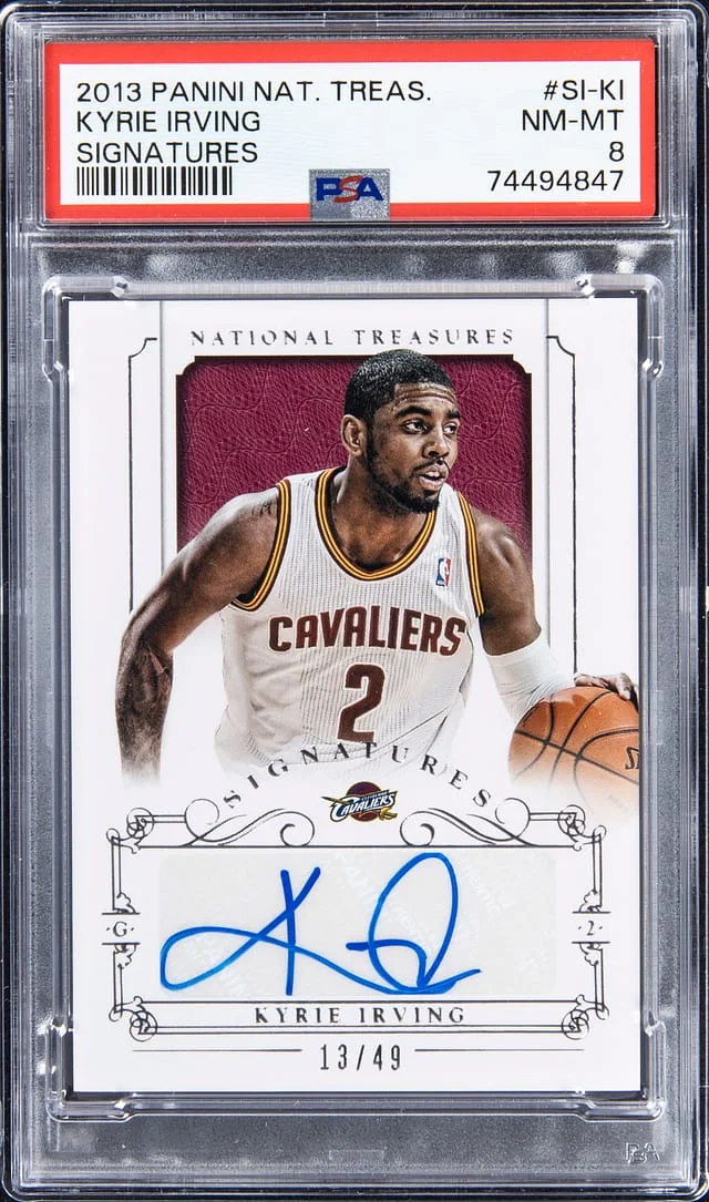 2013-14 Panini National Treasures Kyrie Irving Signatures #SI-KI card image