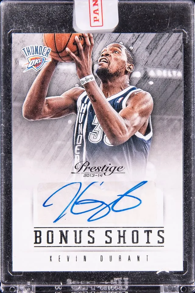 2013-14 Panini Prestige Kevin Durant Best Shots Autograph #95 card image