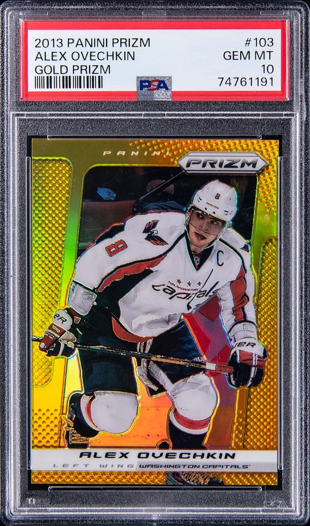 2013-14 Panini Prizm Alexander Ovechkin Gold Prizm #103 card image