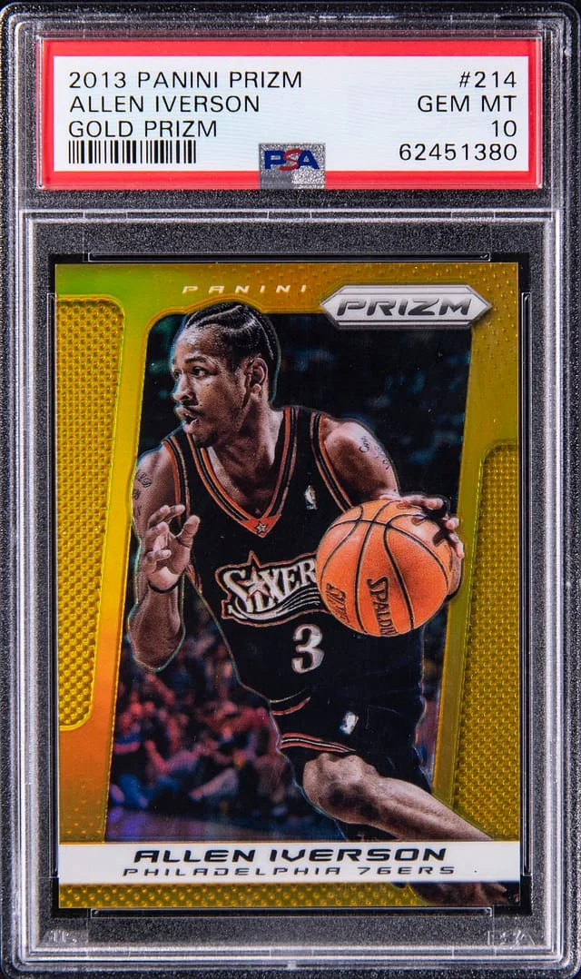 2013-14 Panini Prizm Allen Iverson Gold Prizm #214 card image
