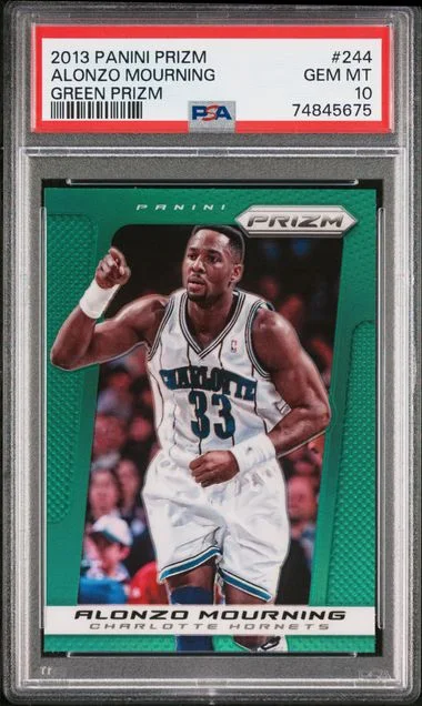 2013-14 Panini Prizm Alonzo Mourning Green Prizm #244 card image