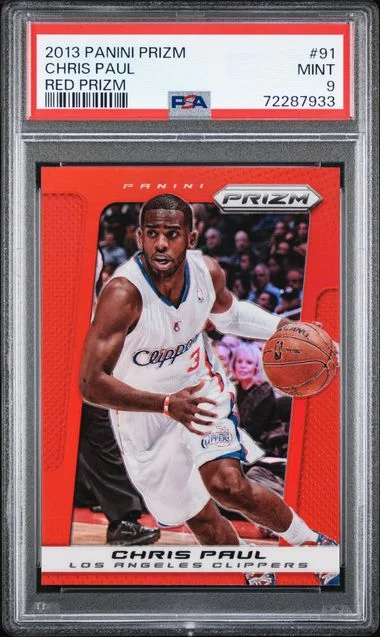 2013-14 Panini Prizm Chris Paul Red Prizm #91 card image