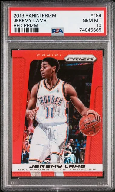 2013-14 Panini Prizm Jeremy Lamb Red Prizm #189 card image