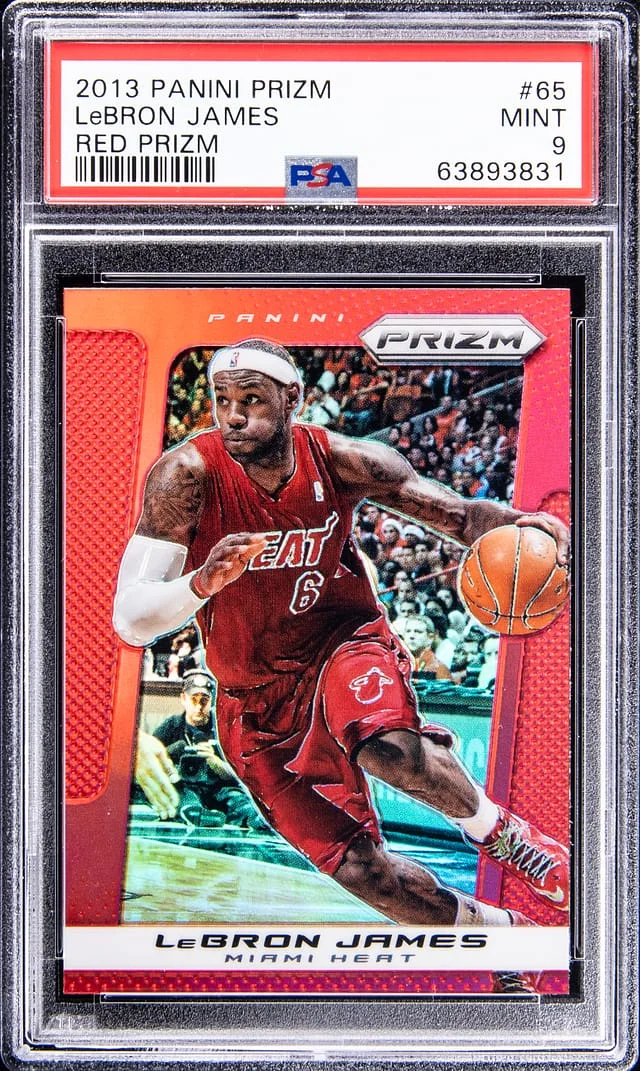 2013-14 Panini Prizm LeBron James Red Prizm #65 card image