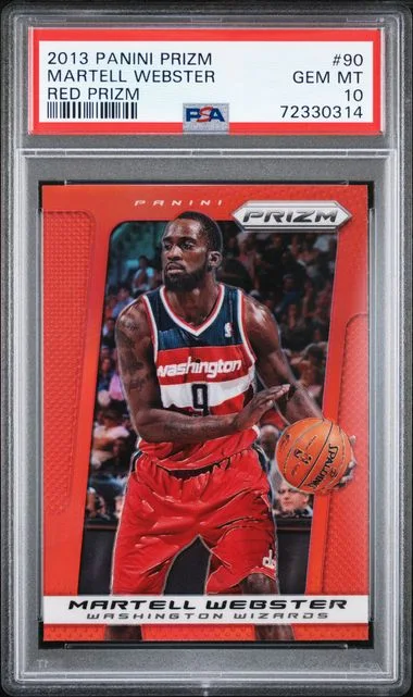 2013-14 Panini Prizm Martell Webster Red Prizm #90 card image