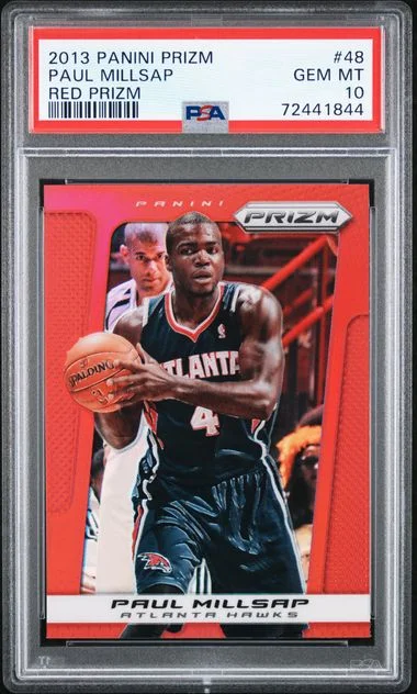2013-14 Panini Prizm Paul Millsap Red Prizm #48 card image