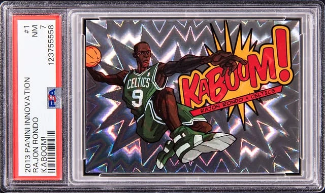 2013-14 Panini Rajon Rondo Innovation Kaboom #1 card image