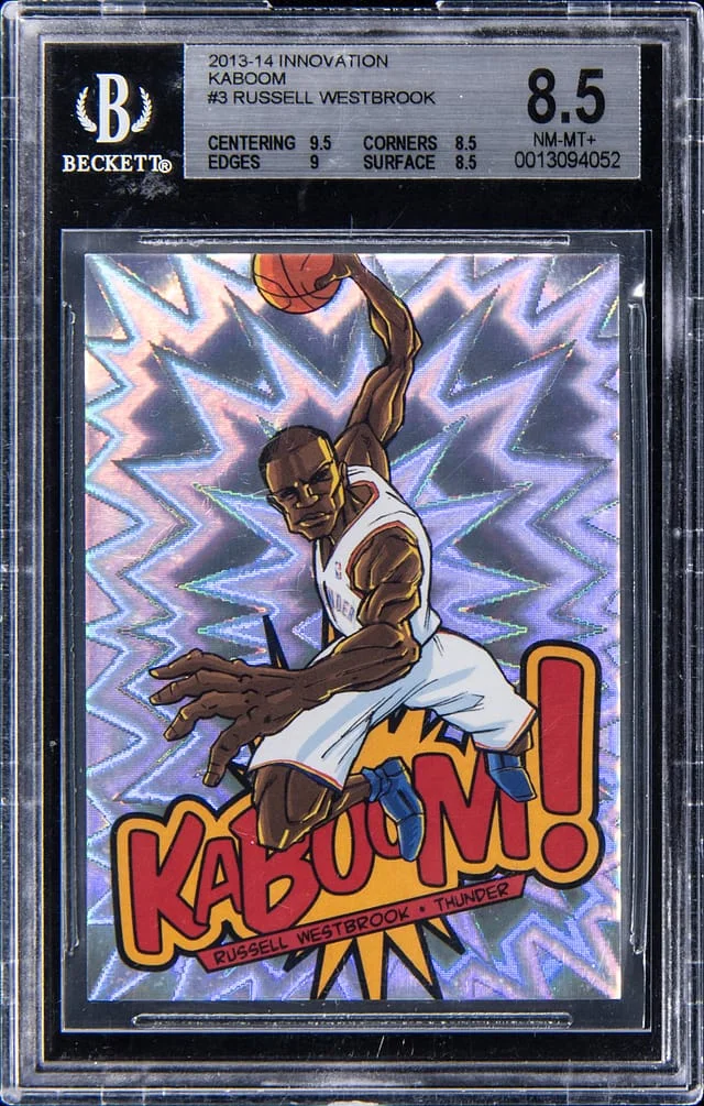 2013-14 Panini Russell Westbrook Innovation Kaboom #3 card image