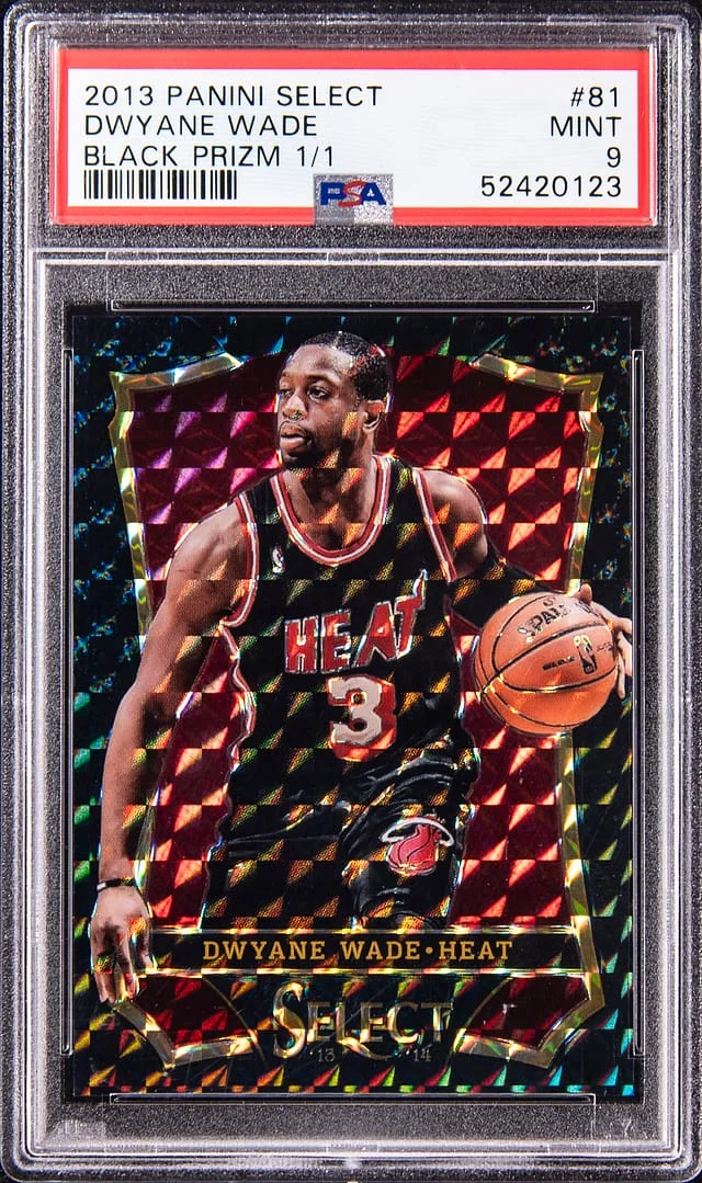 2013-14 Panini Select Dwyane Wade Black Prizm #81 card image