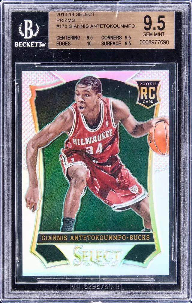2013-14 Panini Select Giannis Antetokounmpo Prizms Purple #178 card image