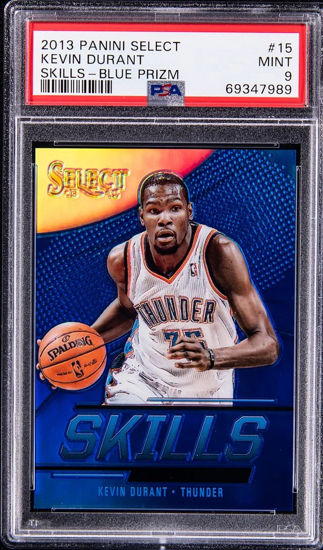 2013-14 Panini Select Kevin Durant Skills Blue Prizm #15 card image