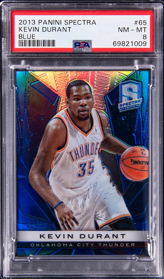 2013-14 Panini Spectra Kevin Durant Blue #65 card image
