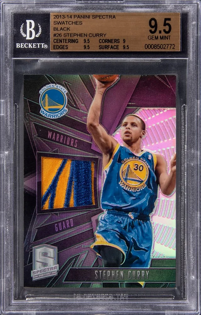 2013-14 Panini Spectra Stephen Curry Swatches Black #26 card image
