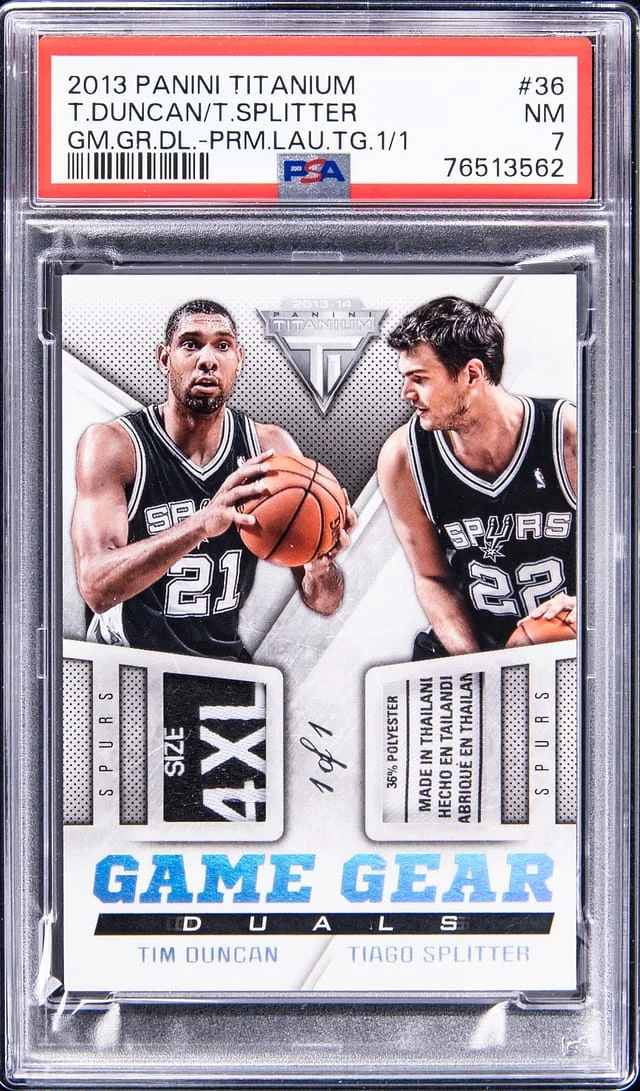 2013-14 Panini Titanium Game Gear Dual Prime Laundry #no-number card image