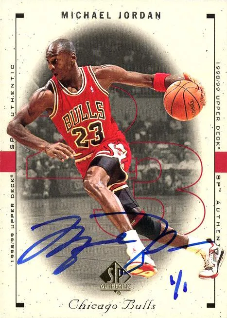 2013-14 SP Authentic Michael Jordan Buyback Signatures #4 card image