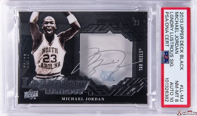 2013-14 Upper Deck Black Michael Jordan Legendary Lustrous Signatures #LL-MJ card image