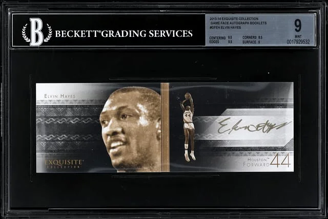 2013-14 Upper Deck Exquisite Collection Elvin Hayes Game Face Autograph Booklet #GF-EH card image