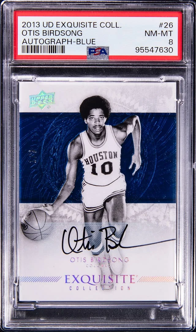 2013-14 Upper Deck Exquisite Collection Otis Birdsong Autograph Blue #26 card image