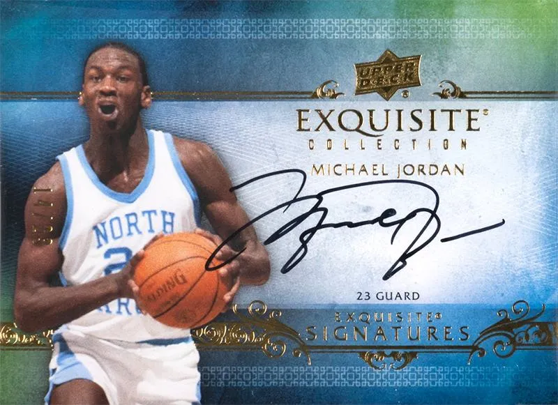 2013-14 Upper Deck Exquisite Michael Jordan Exquisite Signatures #ES-MJ card image