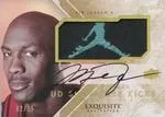 2013-14 Upper Deck Exquisite Michael Jordan Signature Kicks Jumbos #SJ-MJ card image