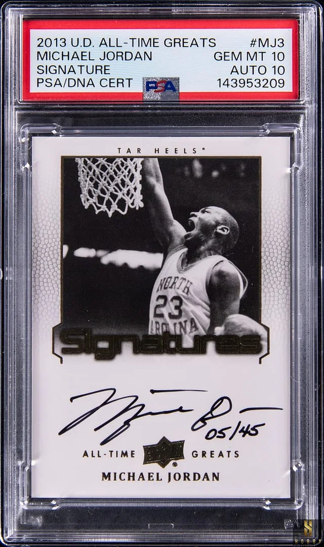 2013-14 Upper Deck Michael Jordan All-Time Greats Signatures #ATG-MJ3 card image