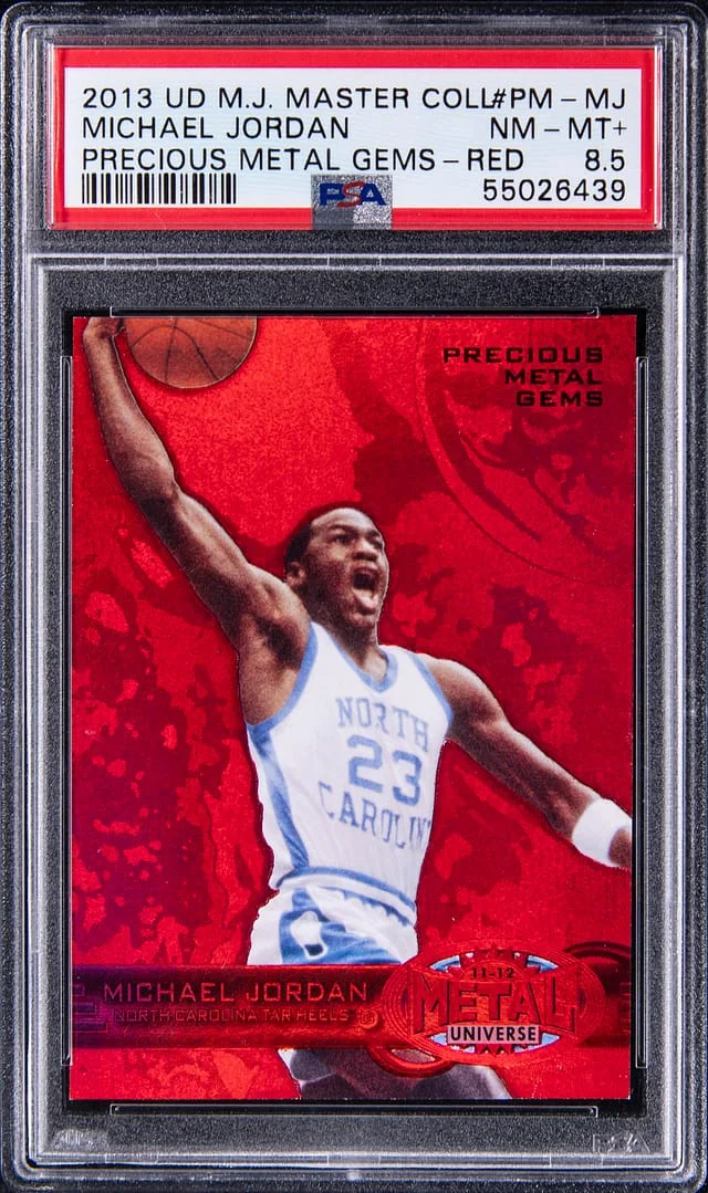 2013-14 Upper Deck Michael Jordan MJ Master Collection Precious Metal Gems Red #PMMJ card image