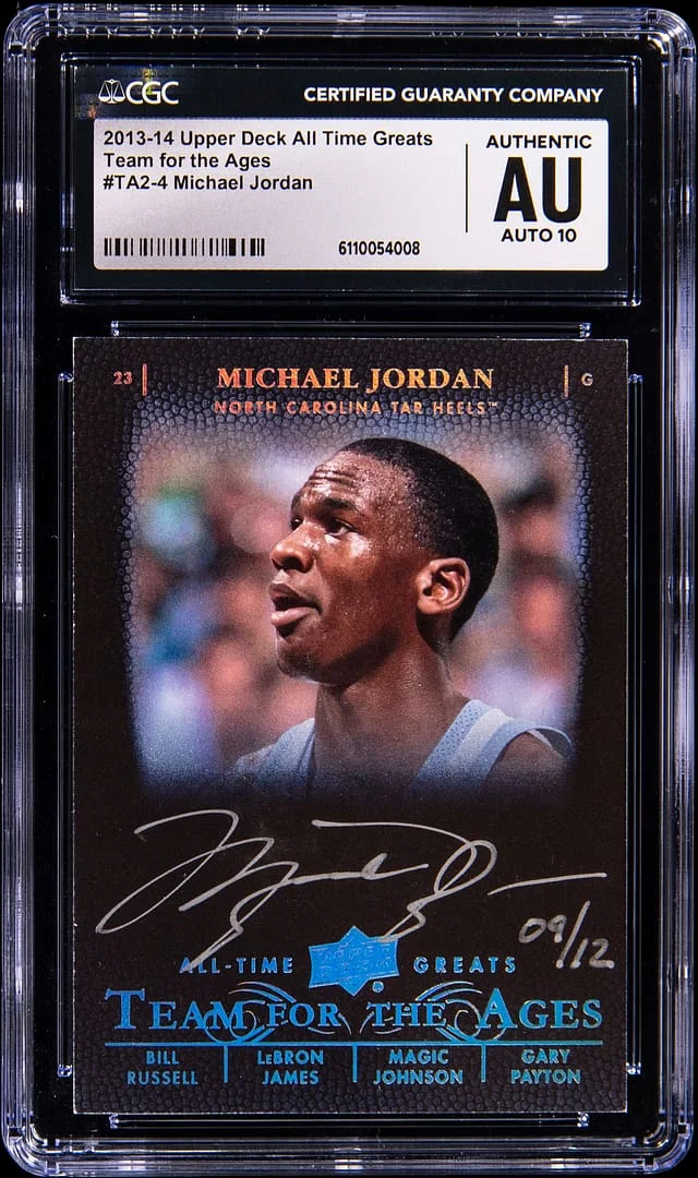 2013-14 Upper Deck Michael Jordan All-Time Greats Team for the Ages #TA2-4 card image