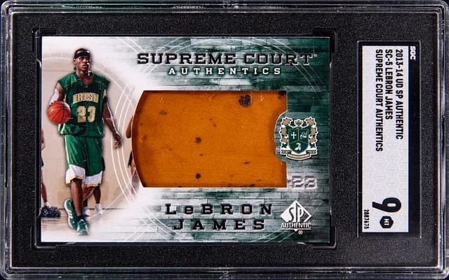 2013-14 Upper Deck SP Authentic LeBron James Supreme Court Authentics #SC-5 card image