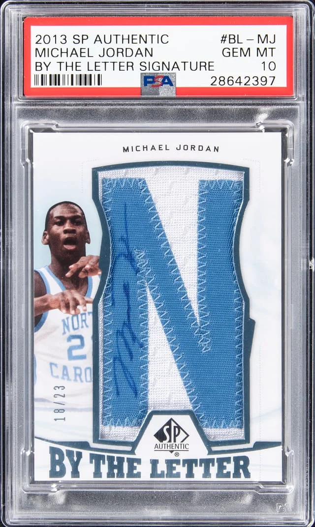 2013-14 Upper Deck SP Authentic Michael Jordan By The Letter Signature #BL-MJ card image