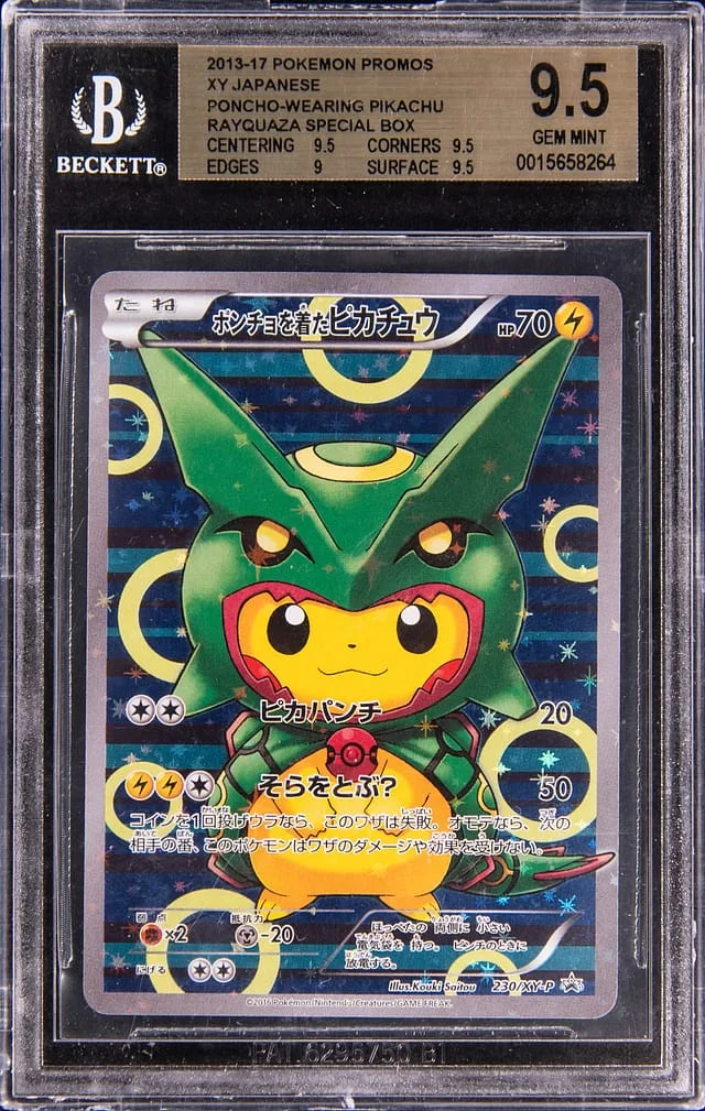 2013-17 Pokemon Japanese XY Promo Rayquaza Poncho-Wearing Pikachu Special Box Poncho-Wearing Pikachu #231 card image