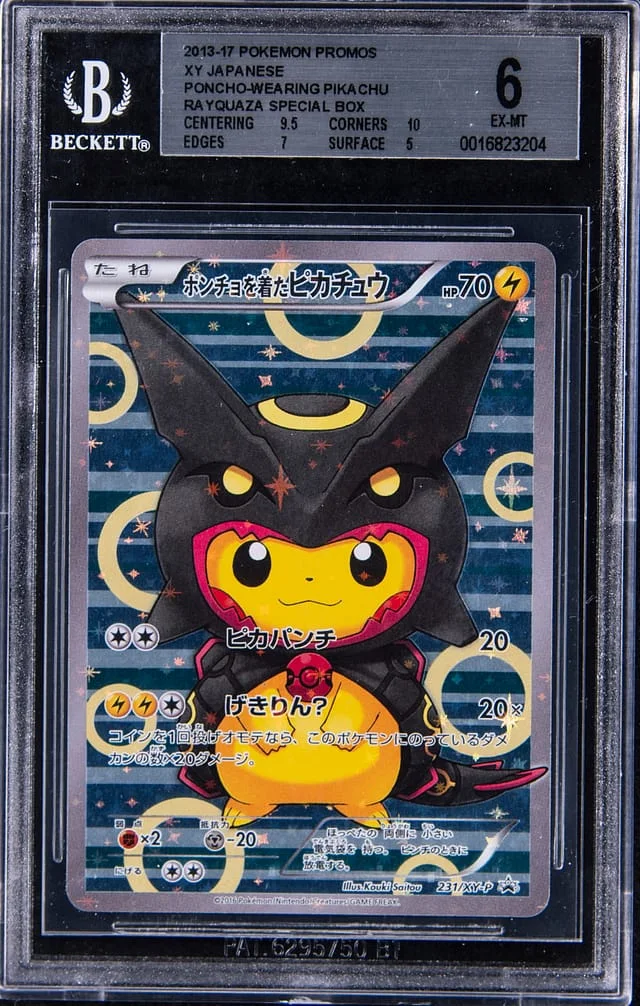 2013-17 Pokemon Promos XY Japanese Rayquaza Special Box Poncho-Wearing Pikachu #231XXYP card image