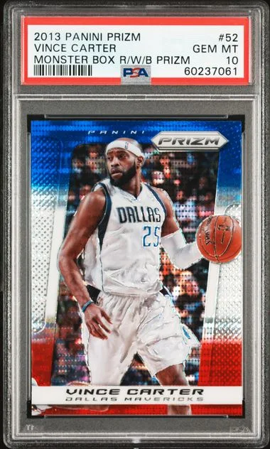2013-24 Panini Prizm Vince Carter Monster Box Red, White, & Blue Prizm #52 card image