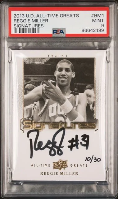 2013-24 Upper Deck Reggie Miller All-Time Greats Signatures #RM1 card image