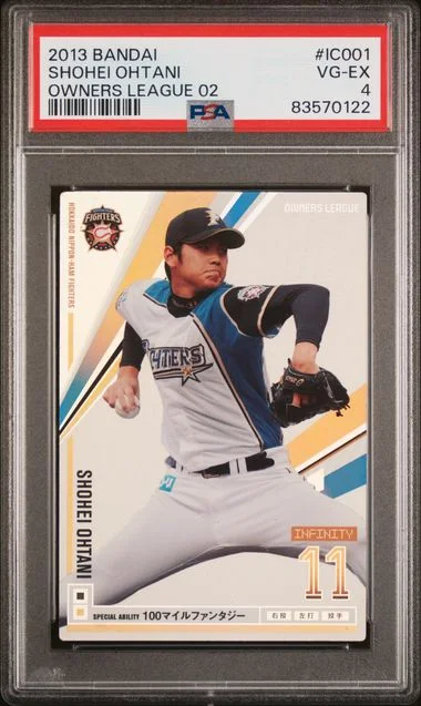 2013 Bandai Owners League 02 Shohei Ohtani #Ic001 card image